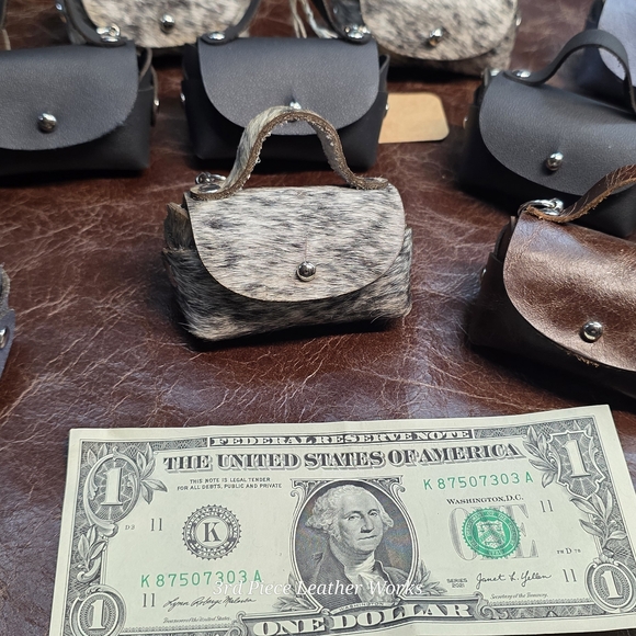Handmade Mini Leather Purses - Picture 7 of 12